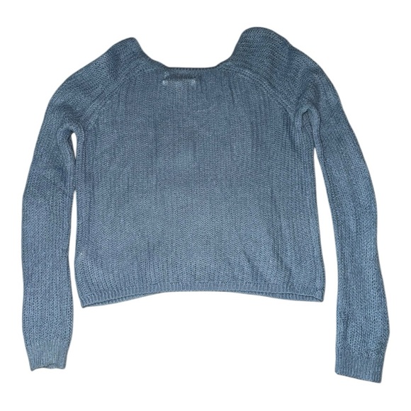 Lauren Conrad X Disney Cinderella Sequin Glass Slipper Sky Blue Sweater Small - Picture 4 of 6
